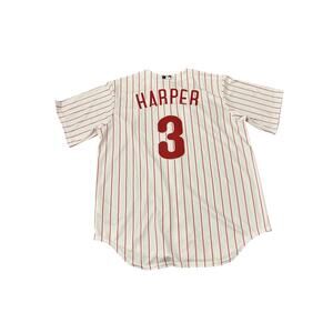 Nike MLB Philadelphia Phillies Bryce Harper 3 Jersey Large NWT